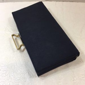 Vintage Edwards Bags Ltd Black Evening Rectangular Bag Clutch Purse